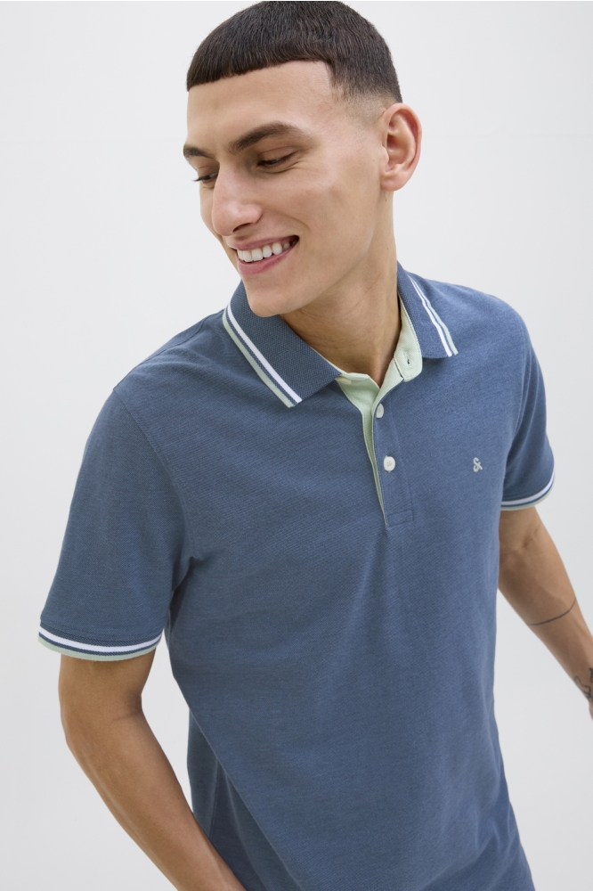 JJEPAULOS POLO SS NOOS 12136668 OCEANVIEW/PLAY
